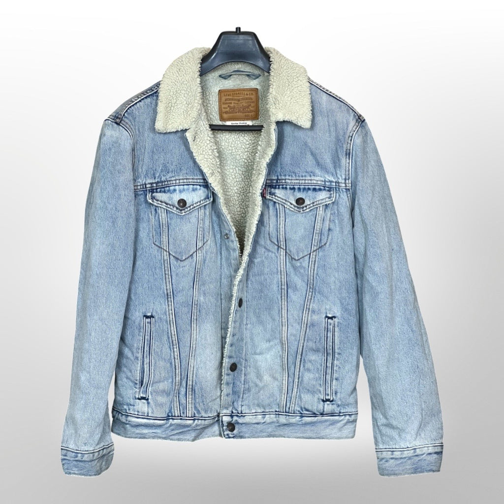 Levi's шерпа дънково ватирано яке