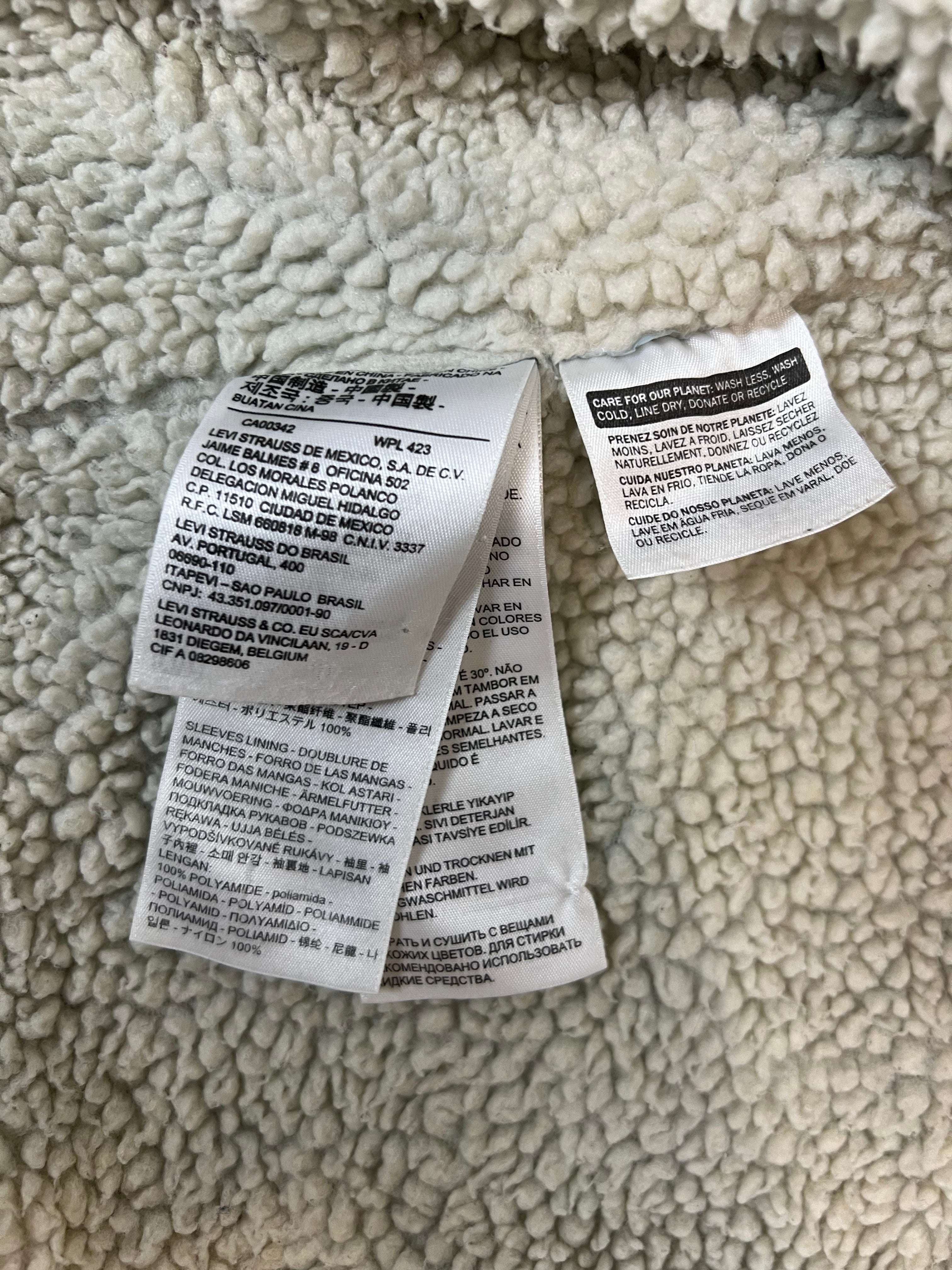 Levi's шерпа дънково ватирано яке