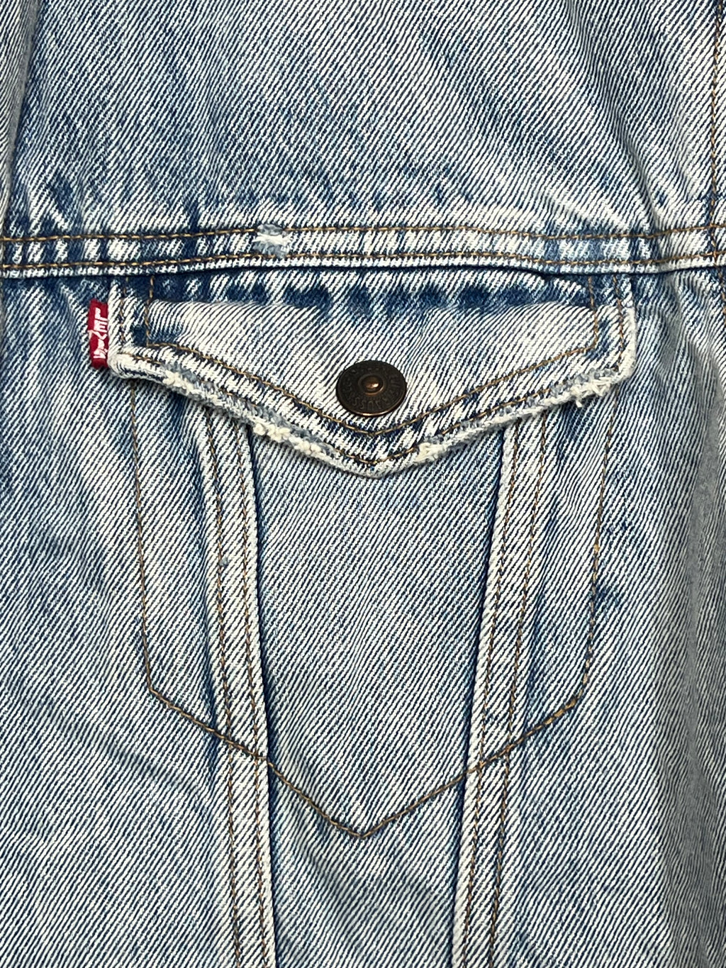 Levi's шерпа дънково ватирано яке