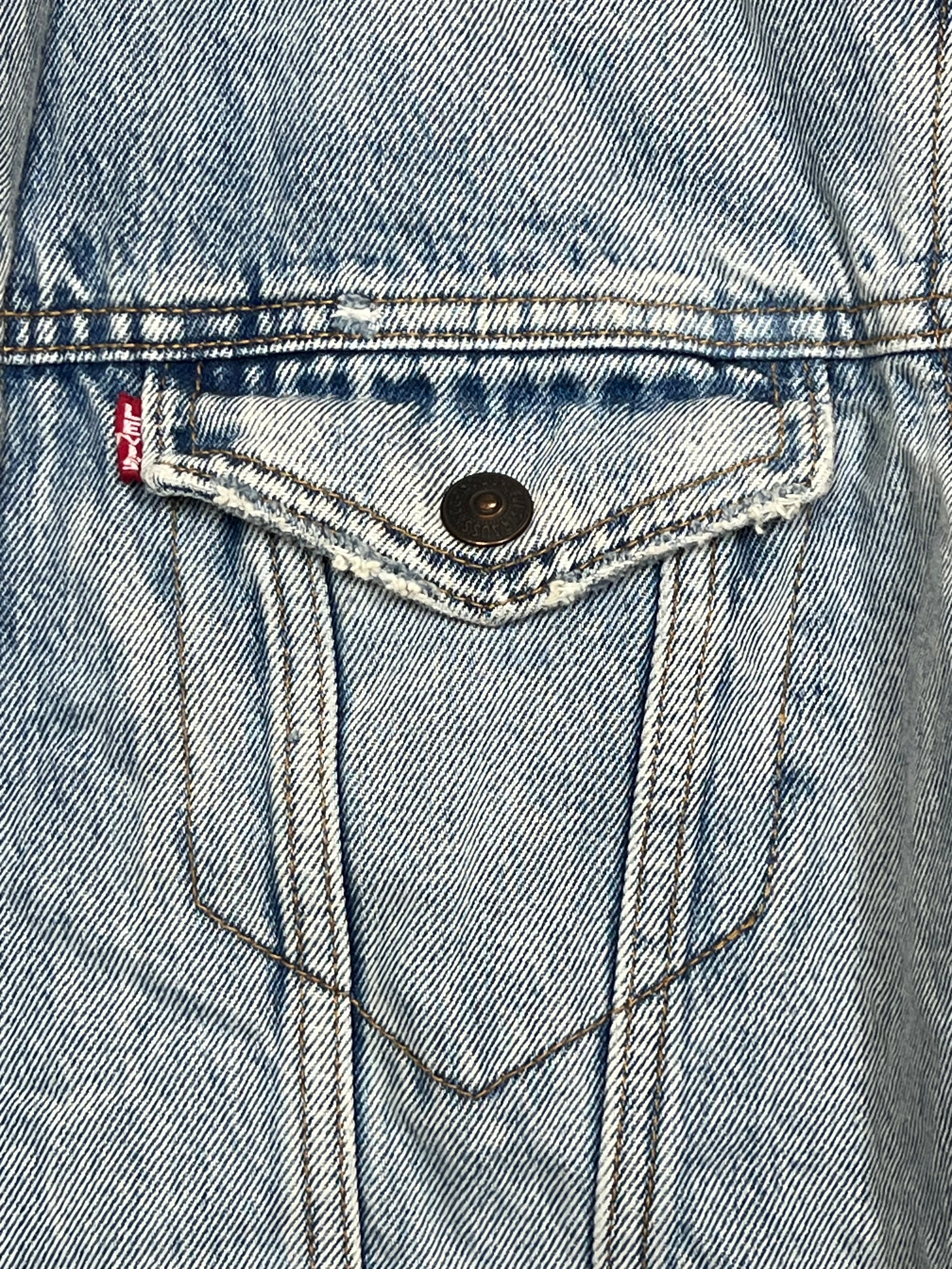 Levi's шерпа дънково ватирано яке