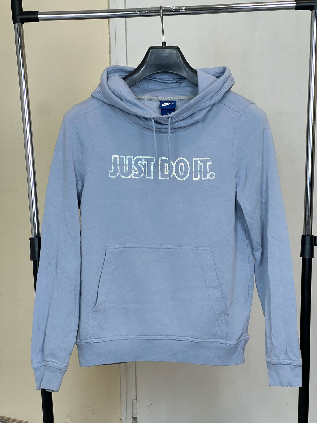 Nike лилаво hoodie холограмен надпис