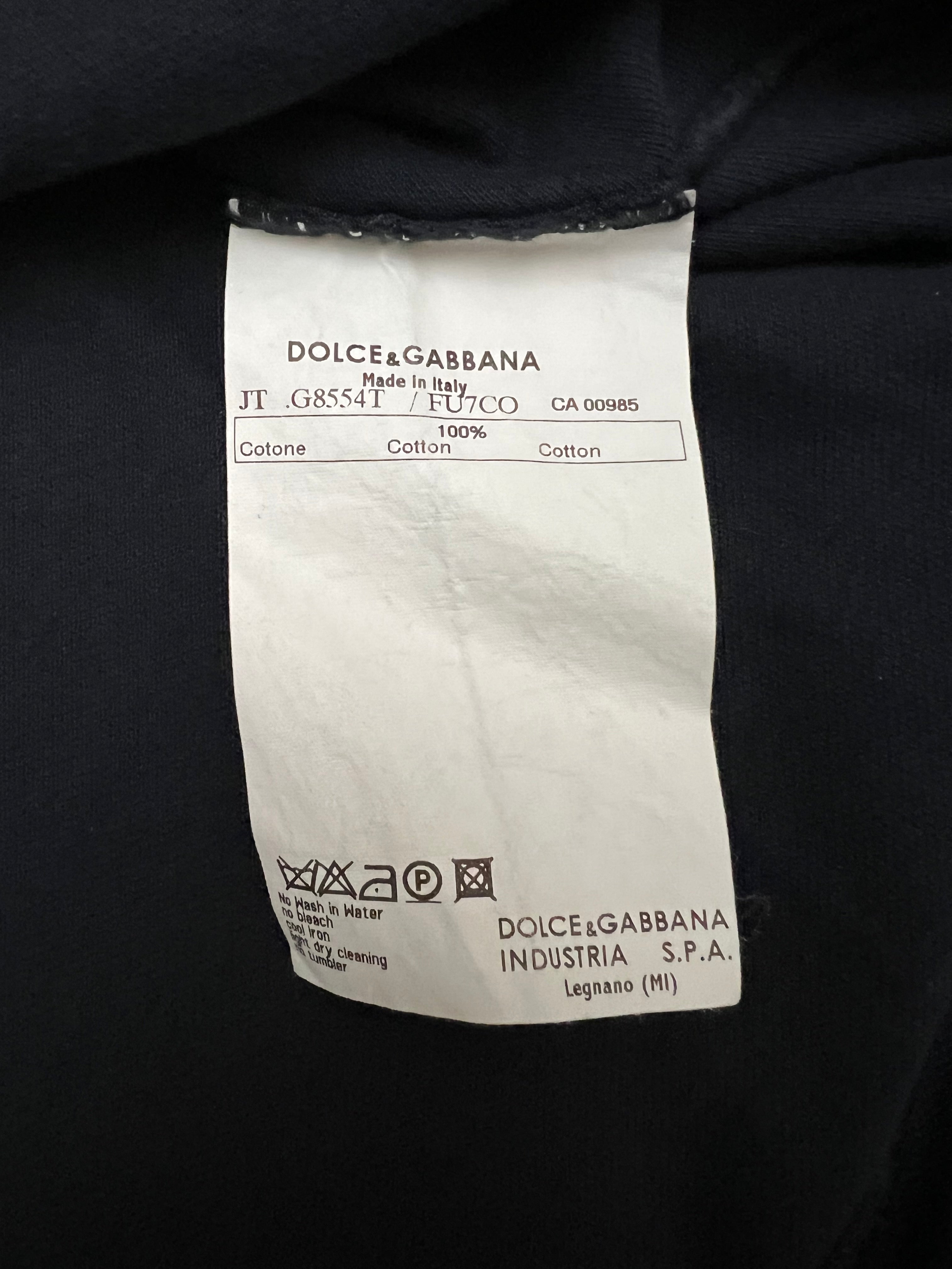 Dolce&Gabanna тъмносиня блуза с яка