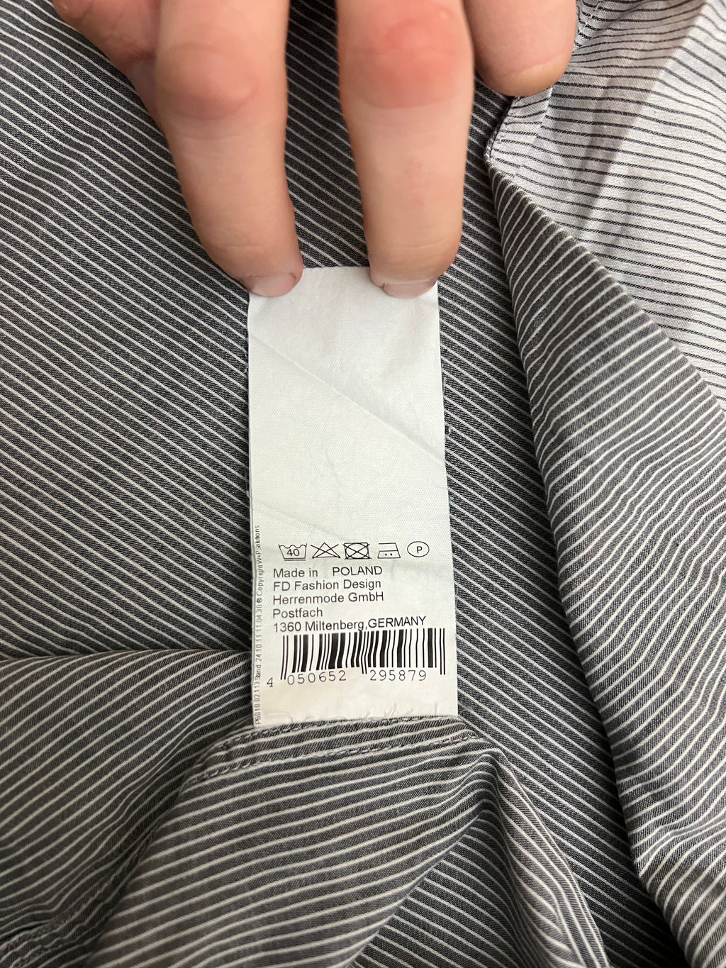 Lagerfeld сива раирана риза