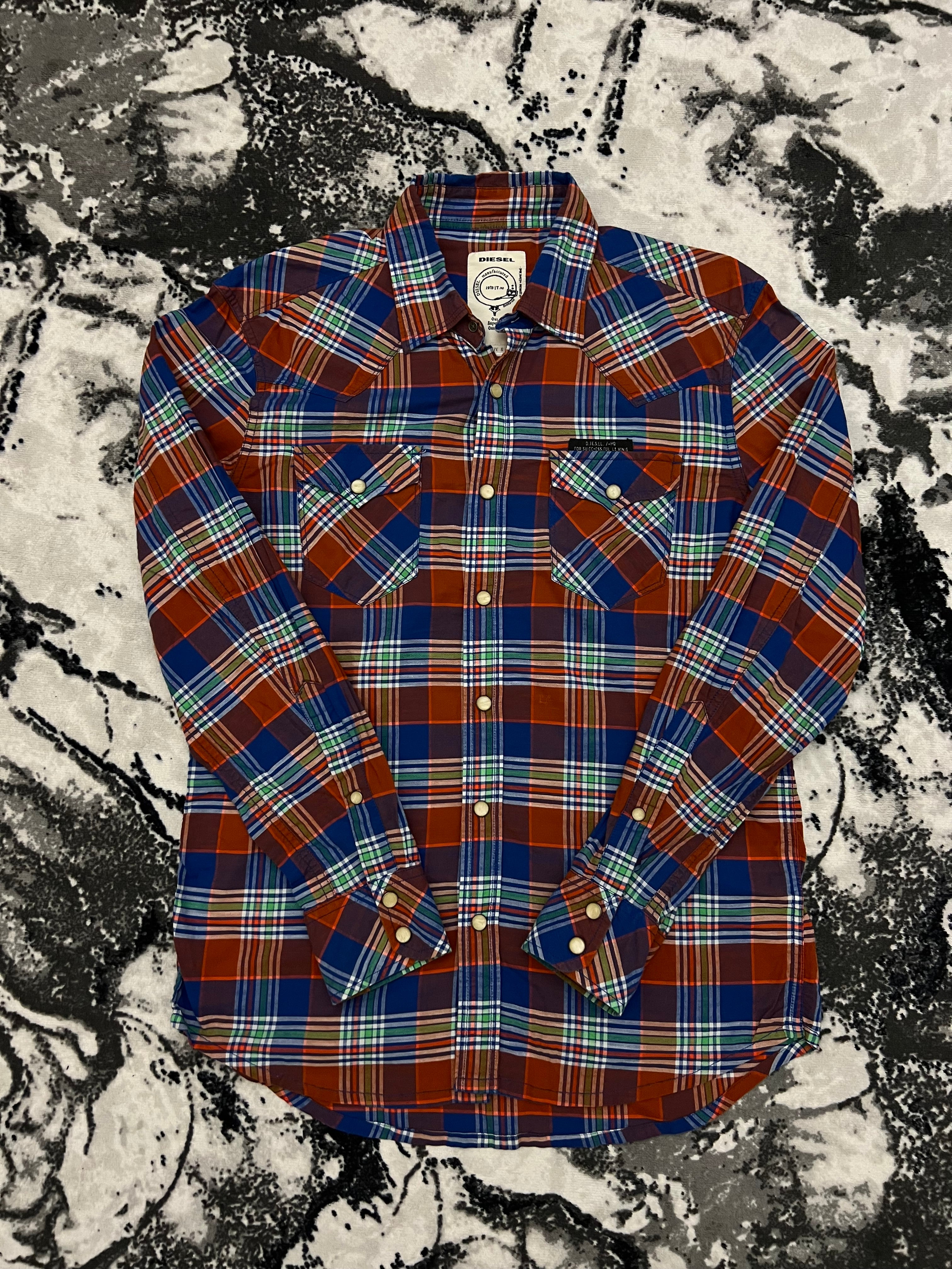 Diesel шарена карирана риза