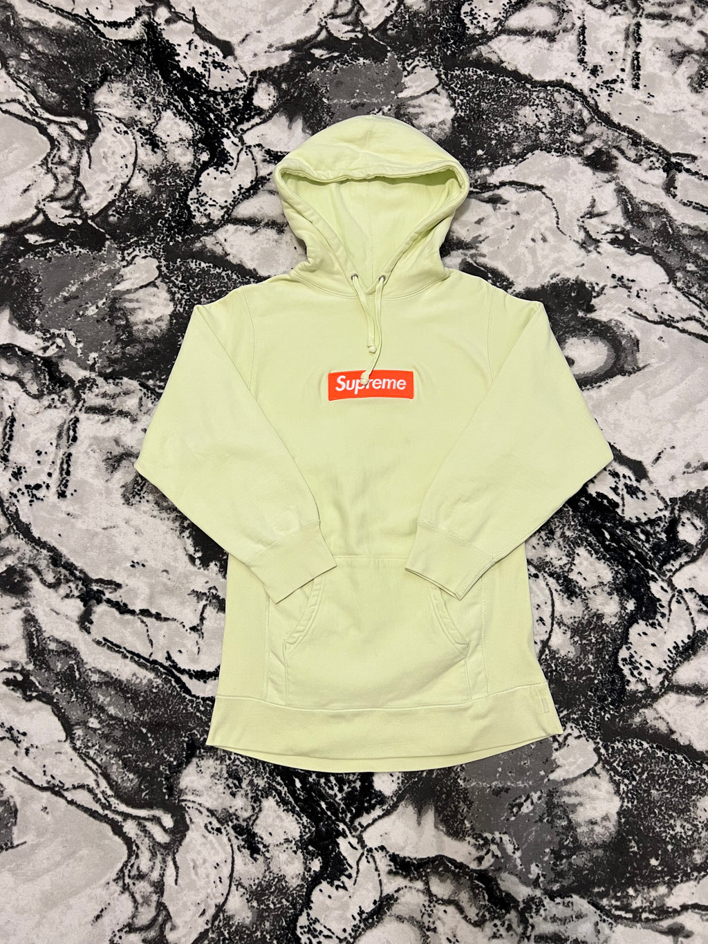 Supreme pale lime hoodie fw17