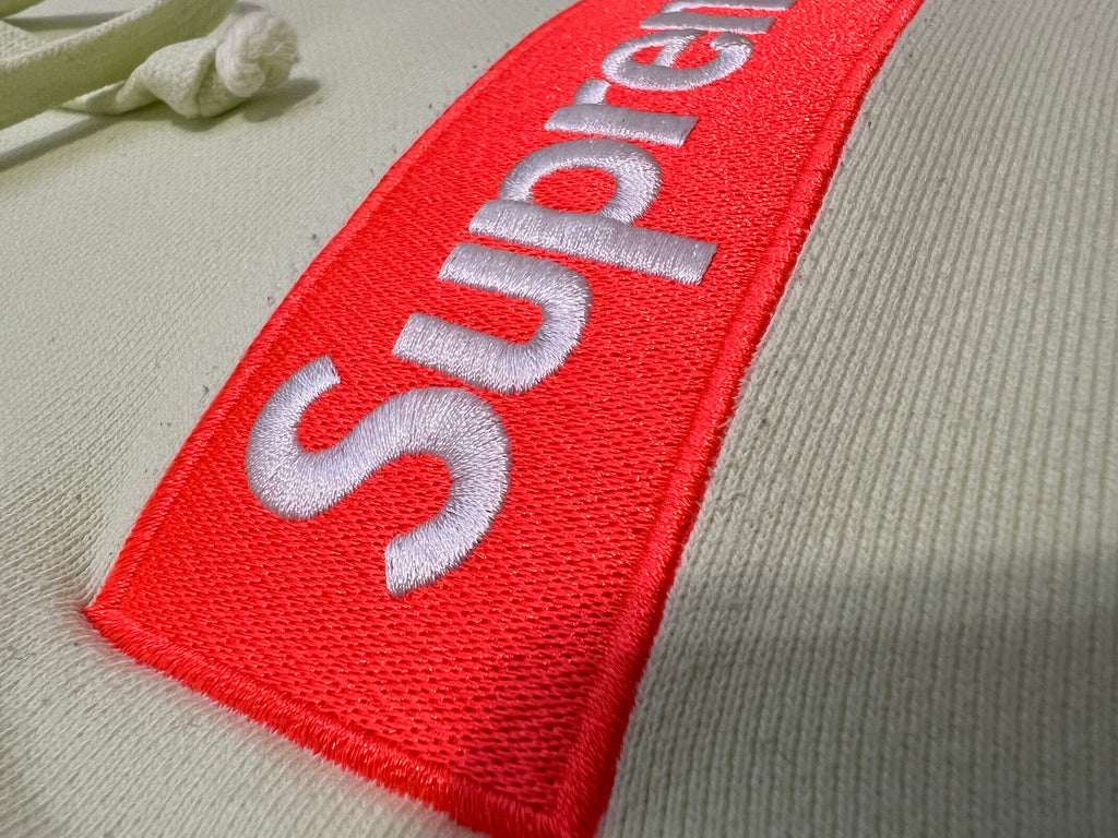Supreme pale lime hoodie fw17