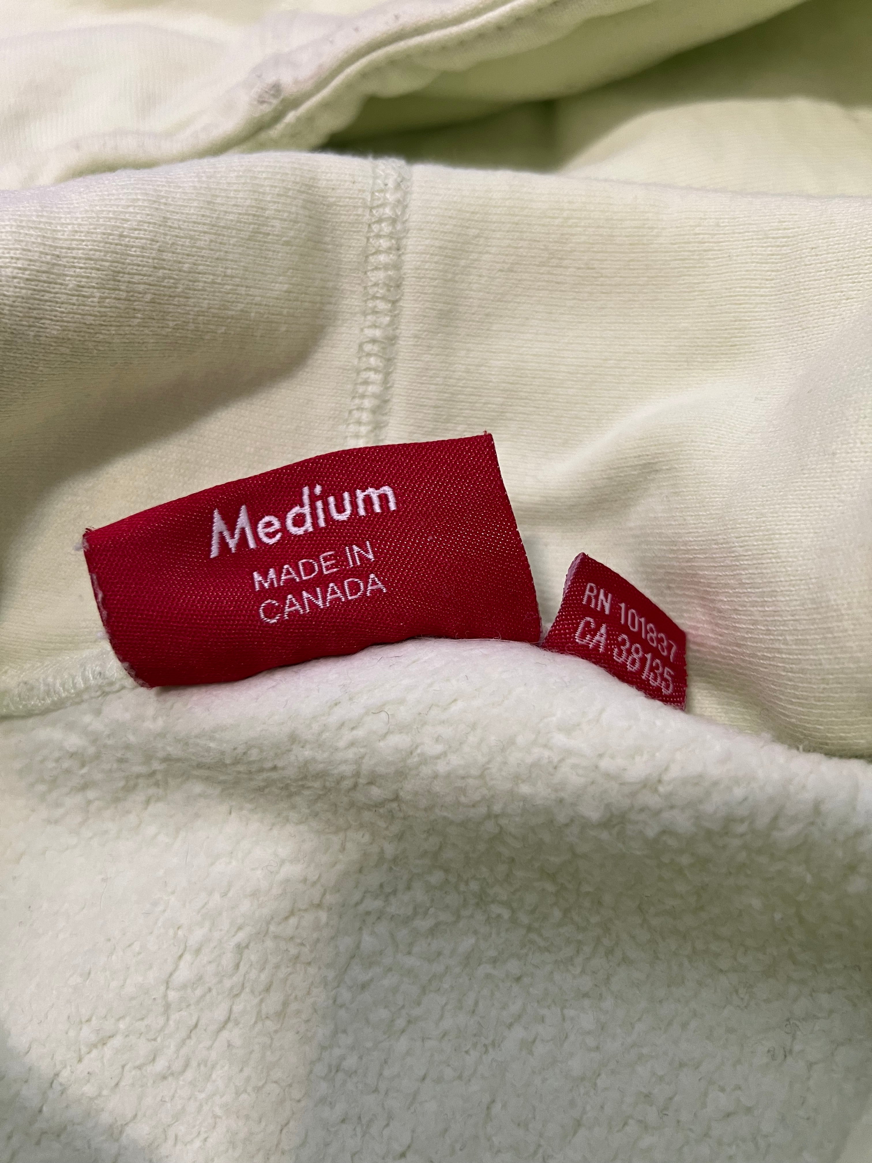 Supreme pale lime hoodie fw17