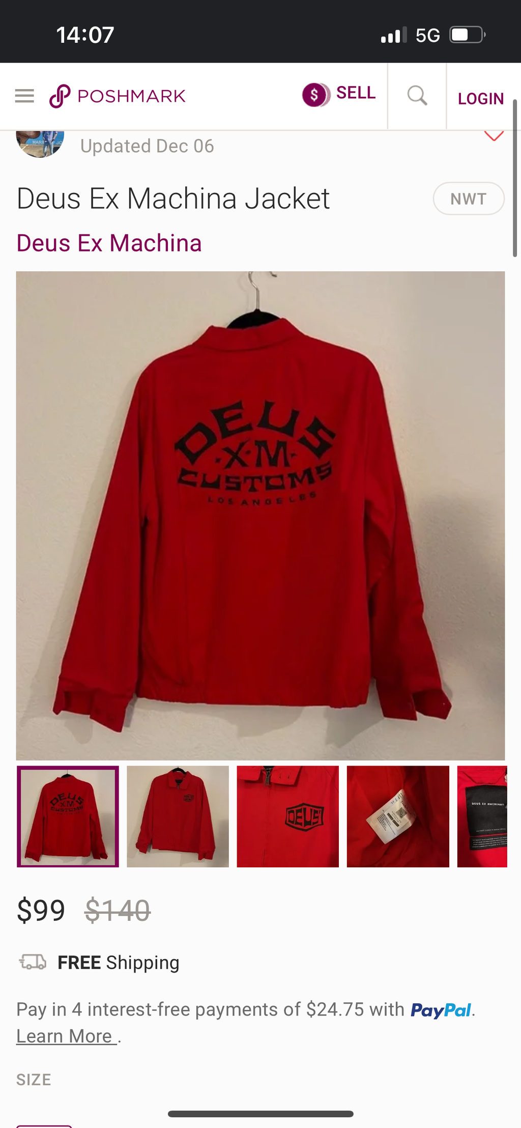 Deus Ex Machina червено яке