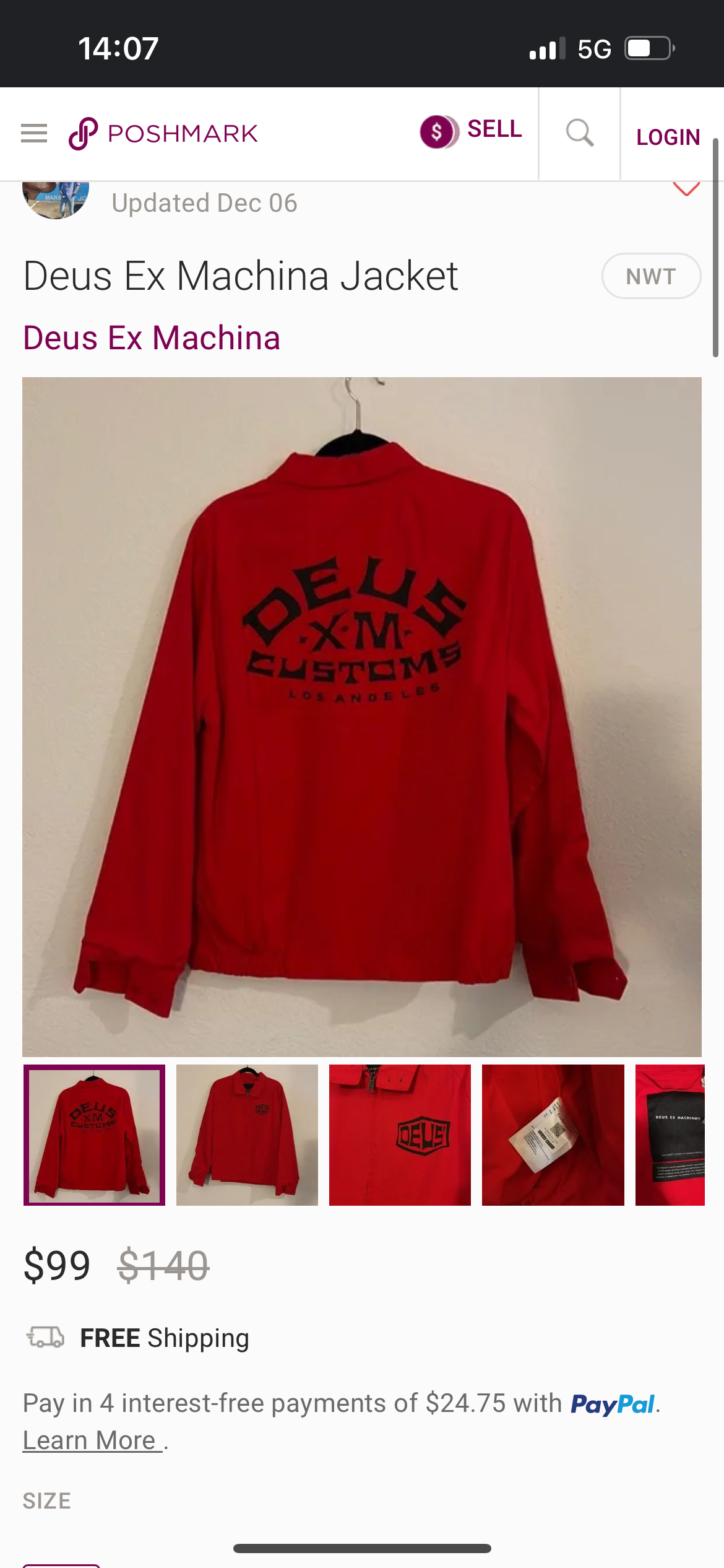 Deus Ex Machina червено яке