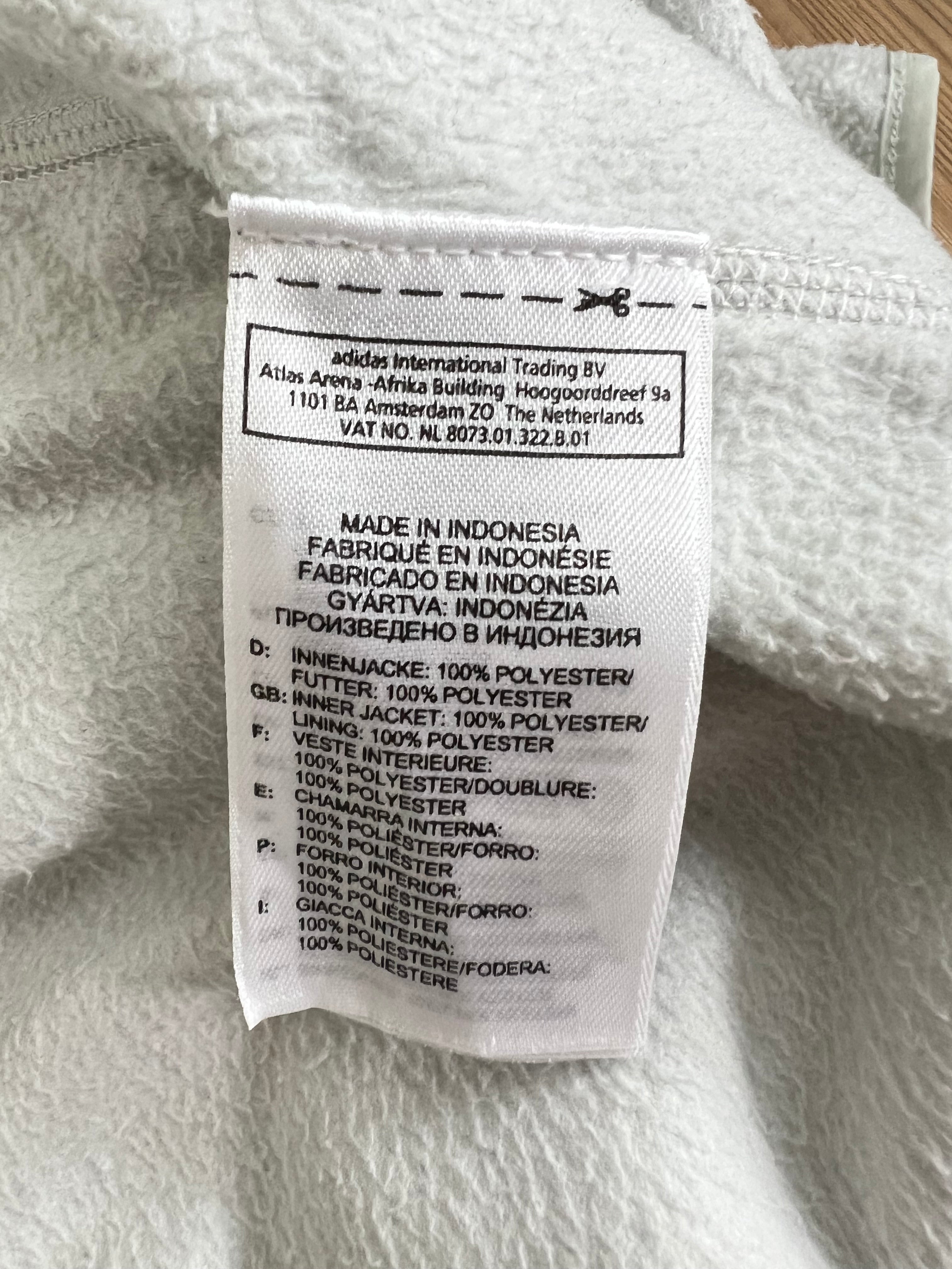 Adidas светлозелено поларно горнищес цип