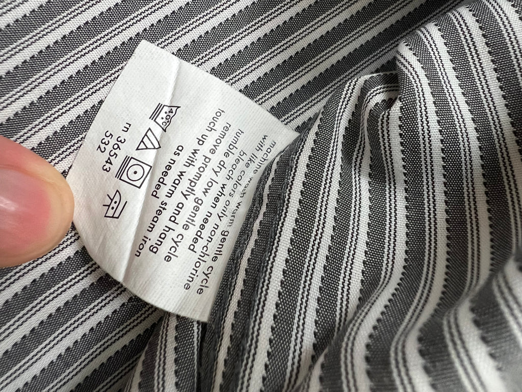 Calvin Klein раирана черно-бяла риза