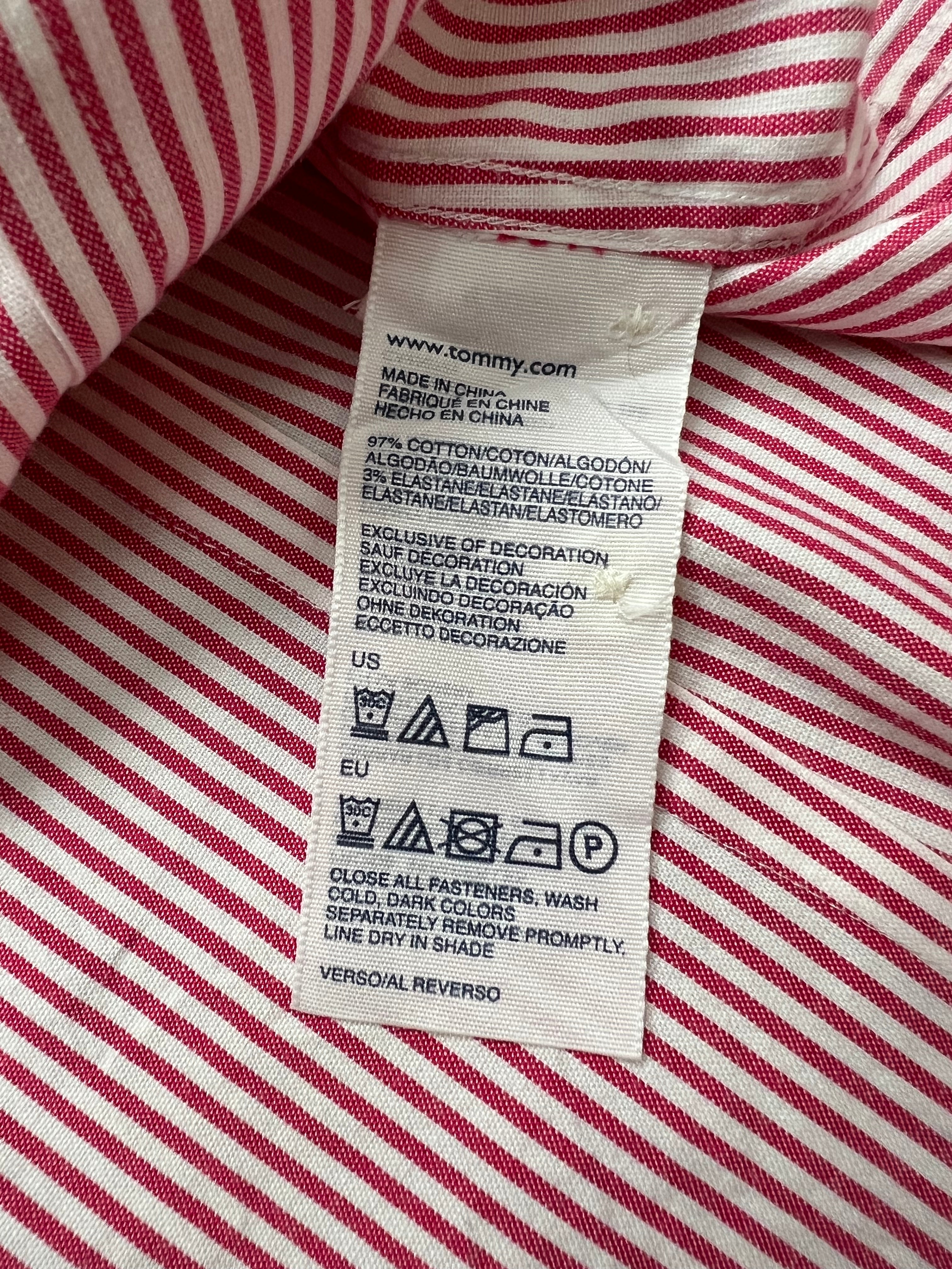 Tommy Hilfigher раирана червено-бяла дамска риза