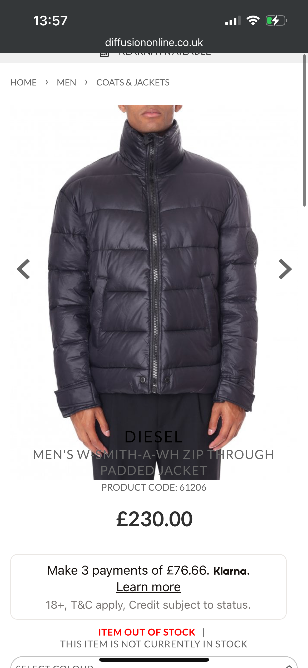 Diesel черно яке