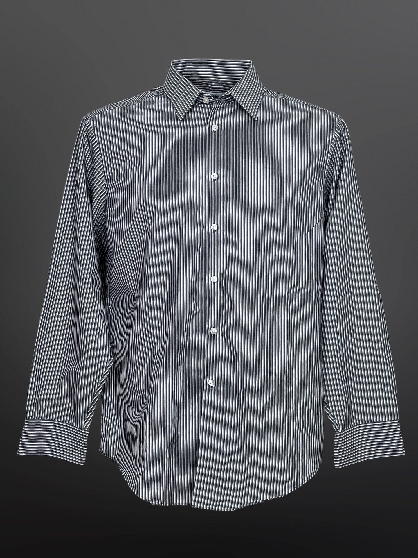 Calvin Klein раирана черно-бяла риза