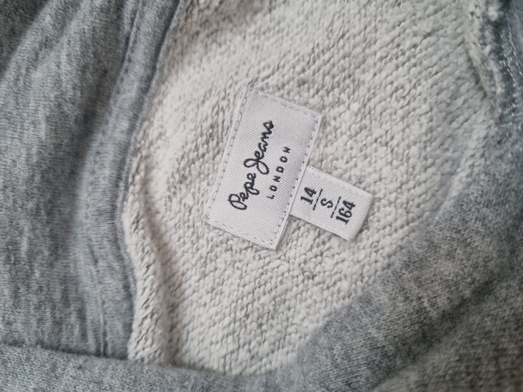 Pepe Jeans сив cropped суичър hoodie