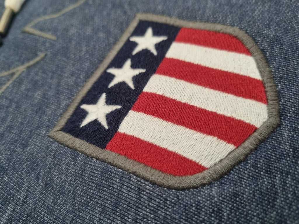 Gant син суичър hoodie с лого на гърдите