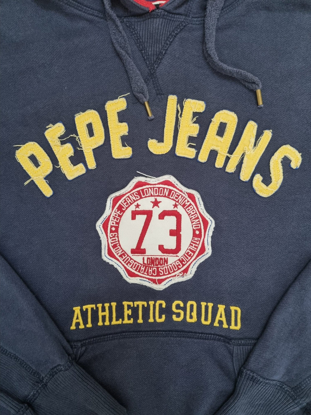 Pepe Jeans тъмносин винтидж суичер с надпис