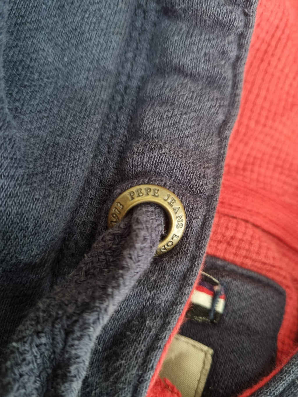 Pepe Jeans тъмносин винтидж суичер с надпис