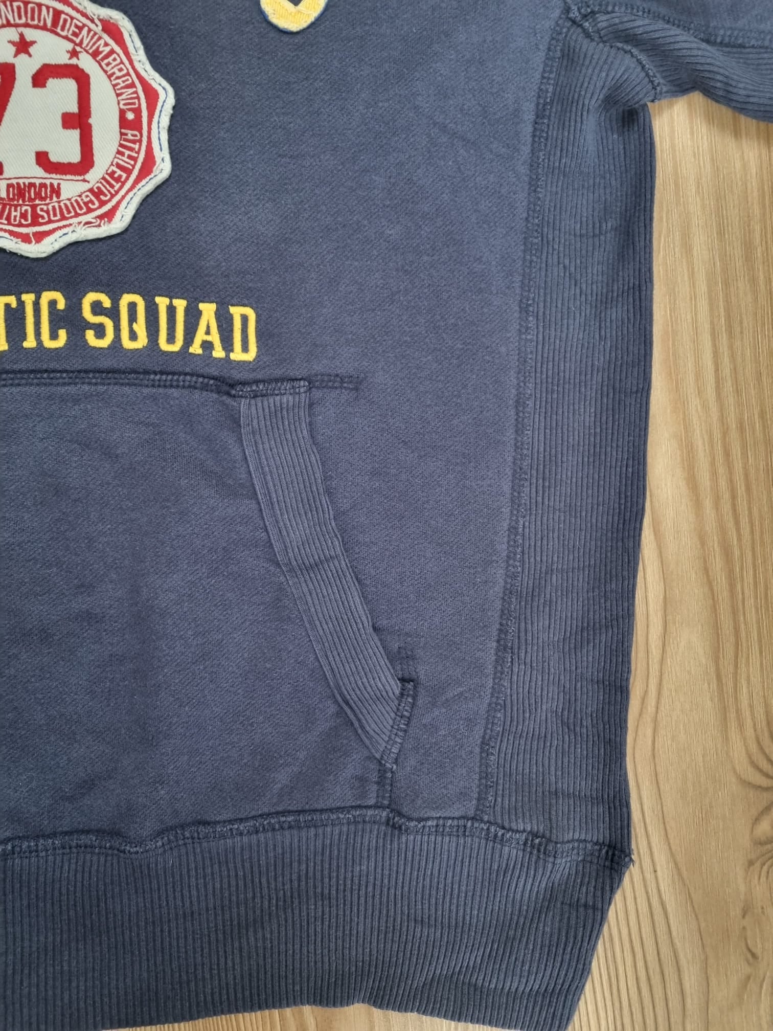 Pepe Jeans тъмносин винтидж суичер с надпис