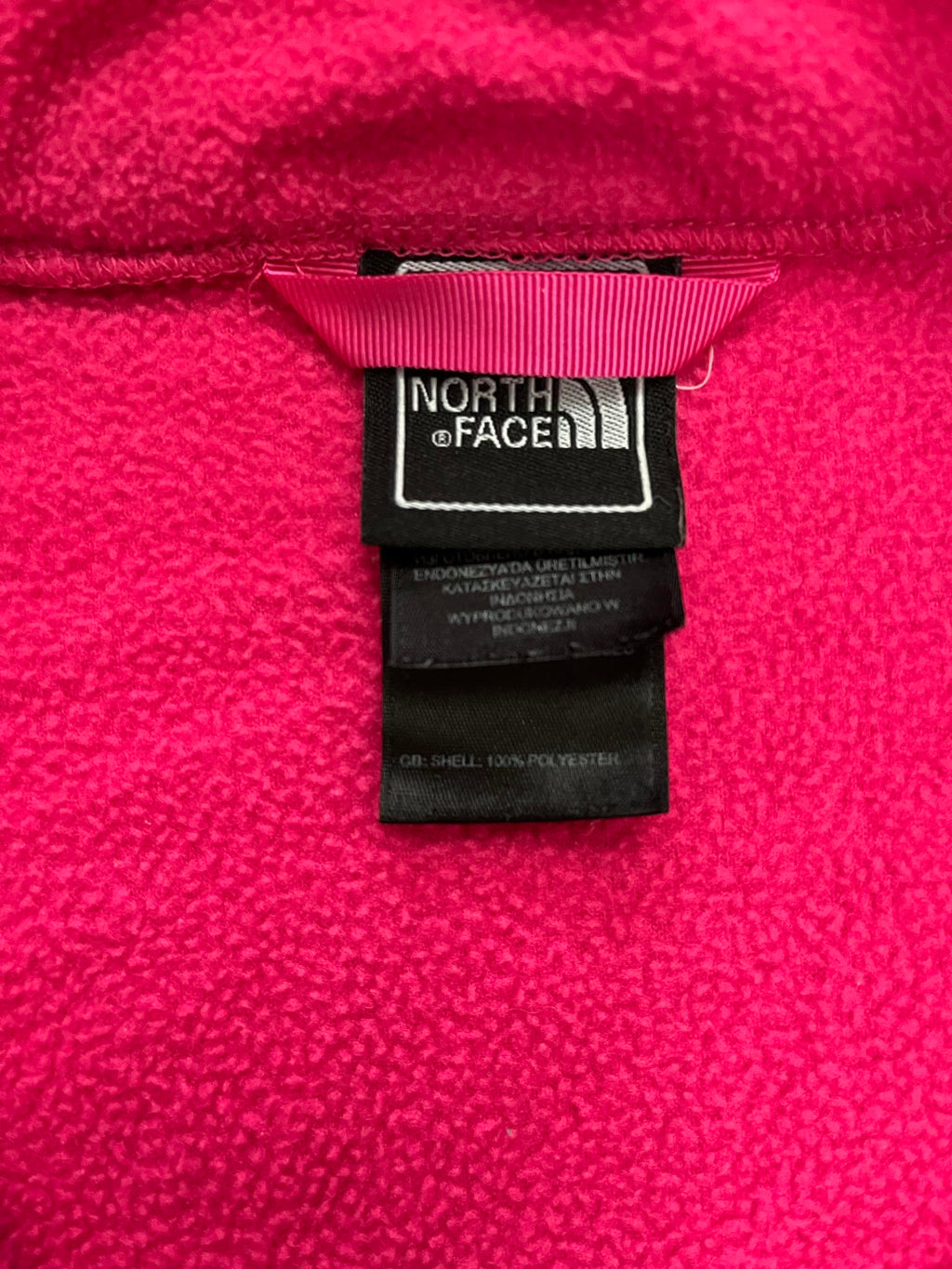 The North Face розов полар с цип