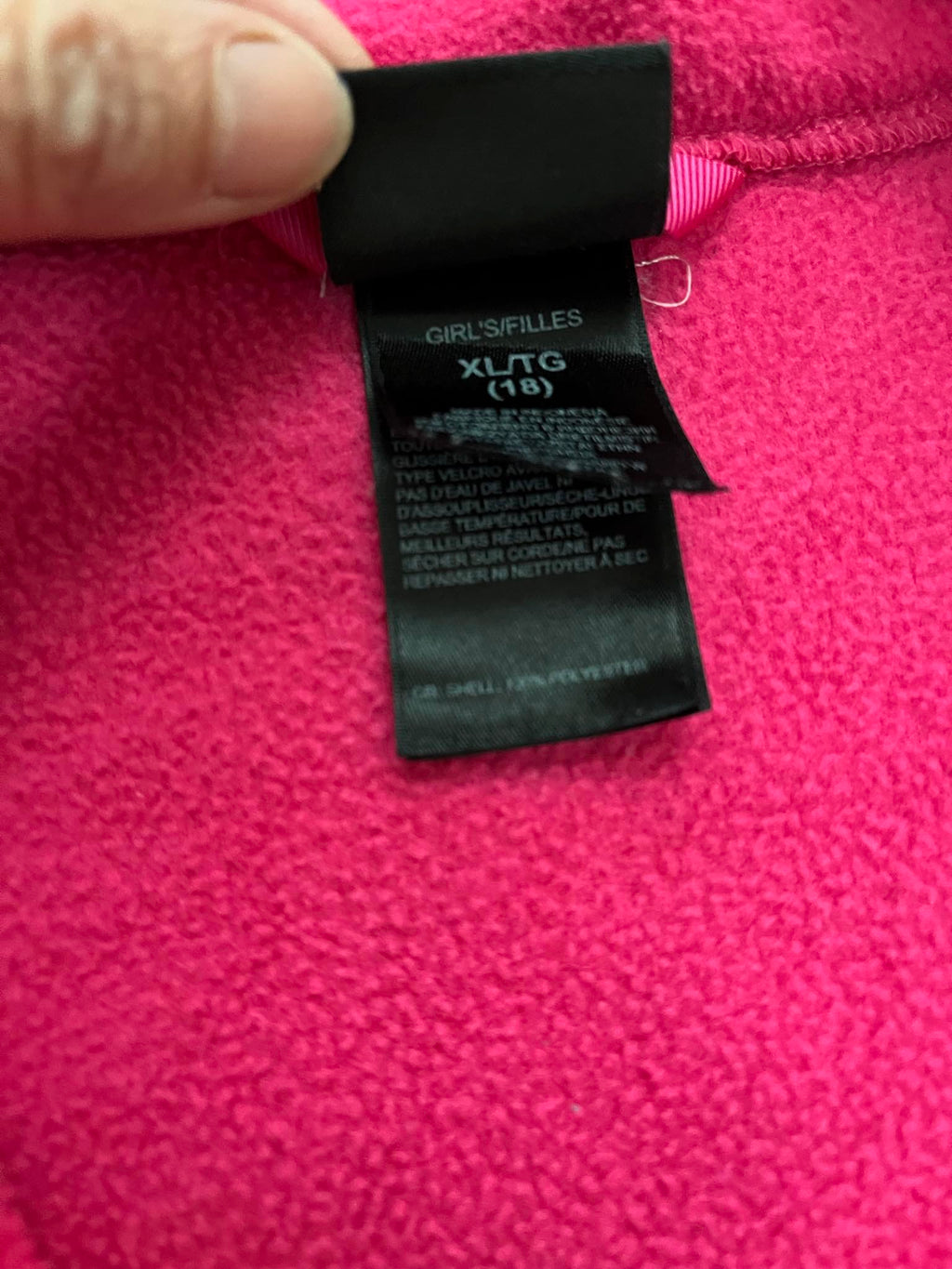 The North Face розов полар с цип