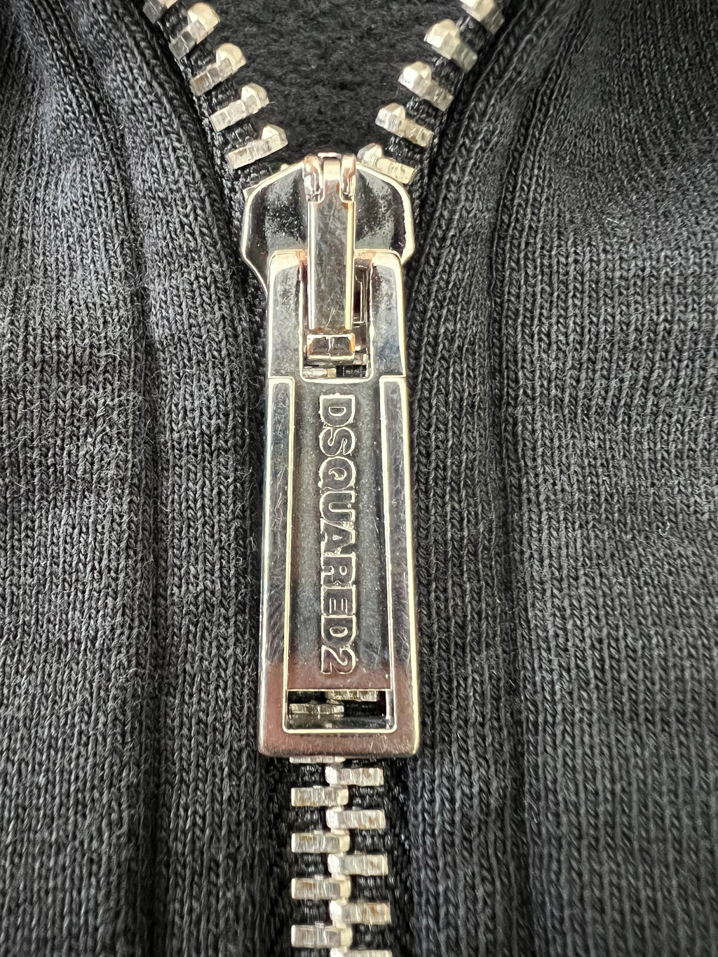 Dsquared2 черен суичер с цип и logotape