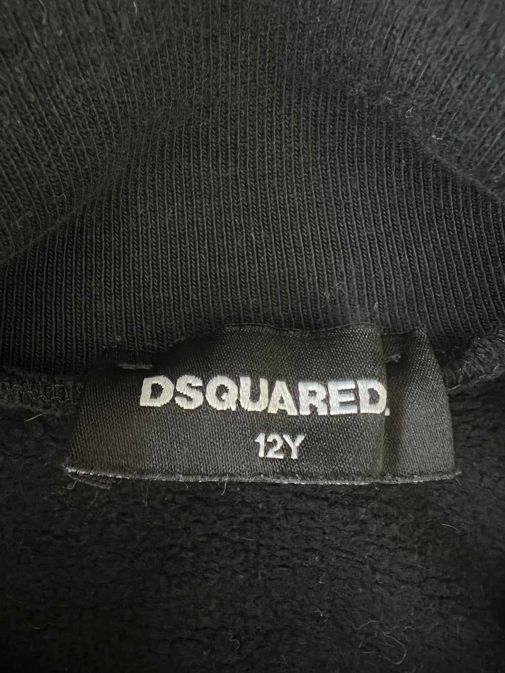 Dsquared2 черен суичер с цип и logotape