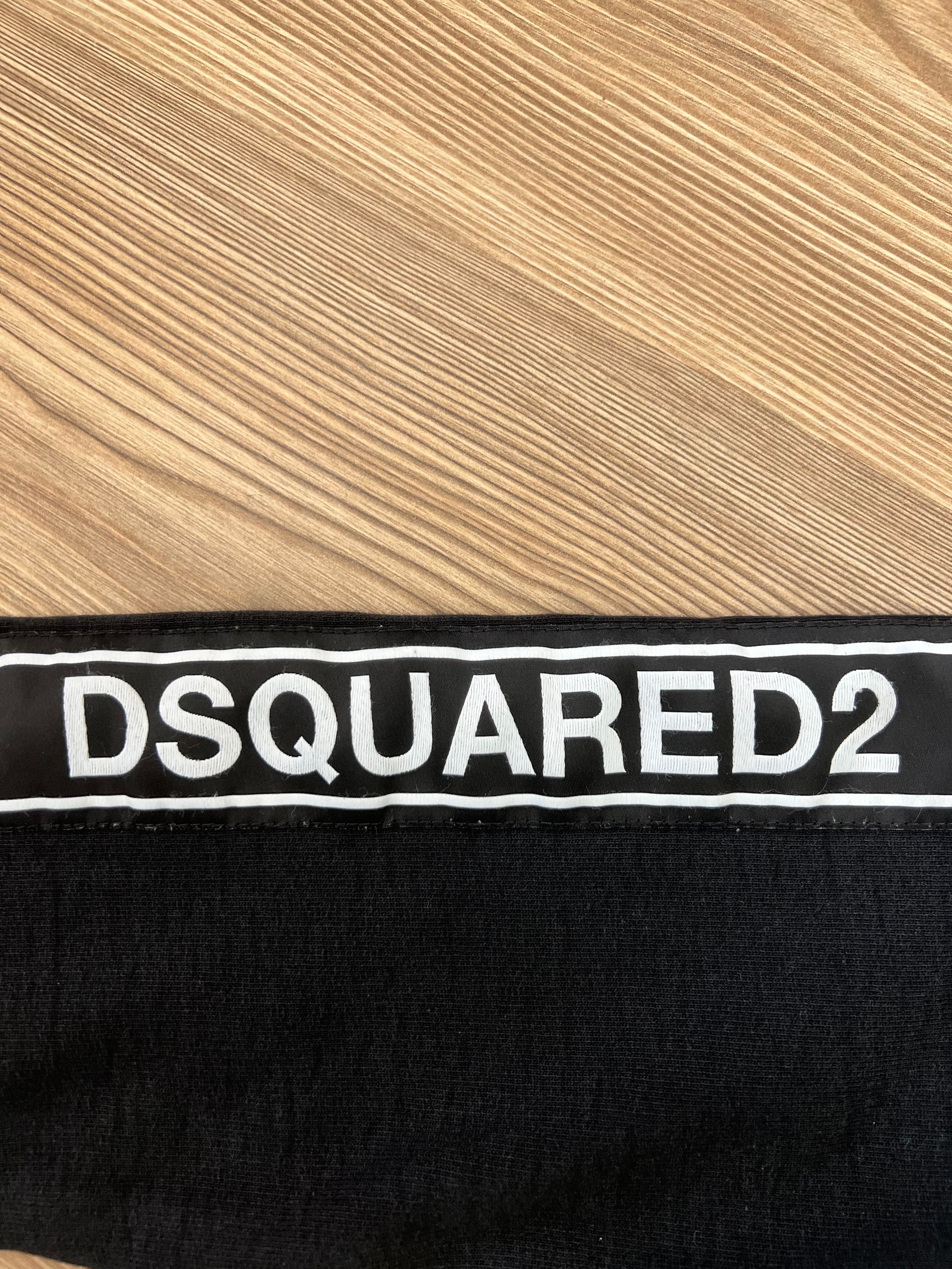 Dsquared2 черен суичер с цип и logotape