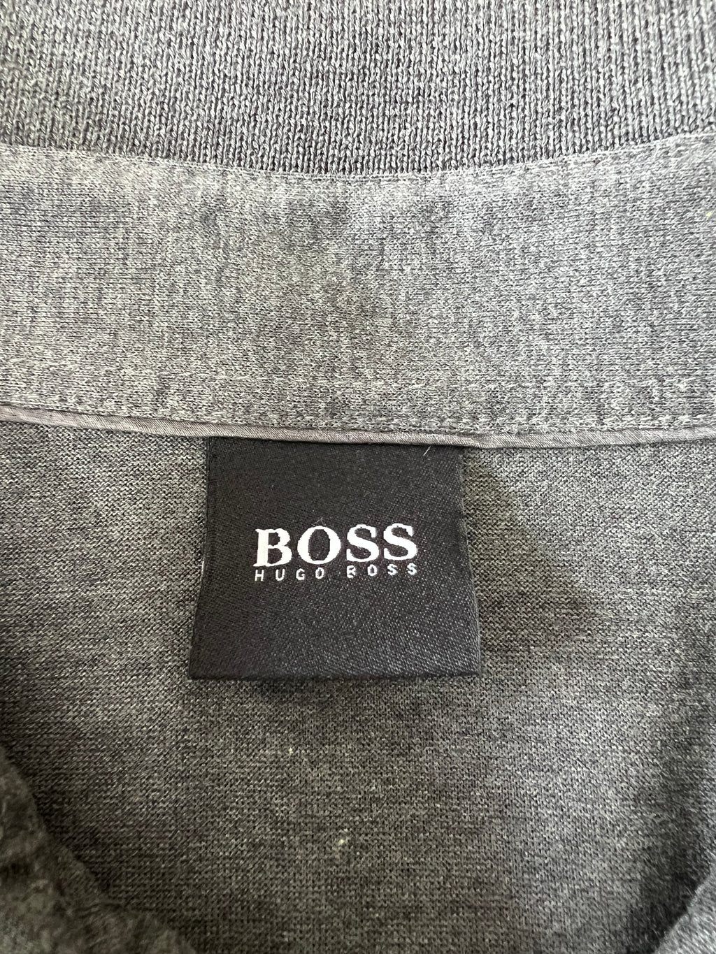 Hugo Boss сива блуза с яка