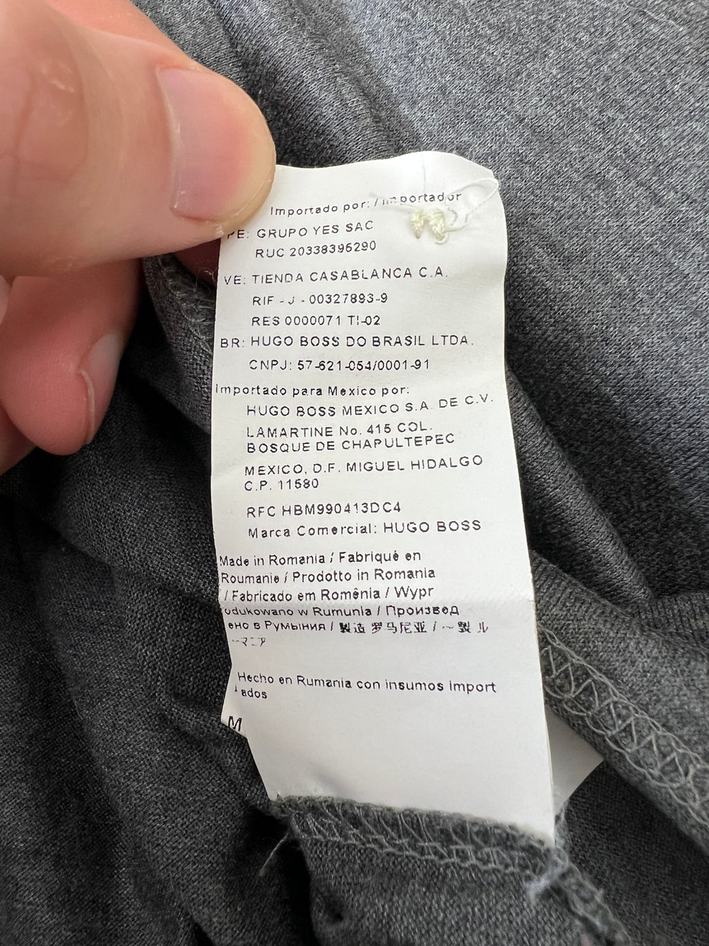 Hugo Boss сива блуза с яка