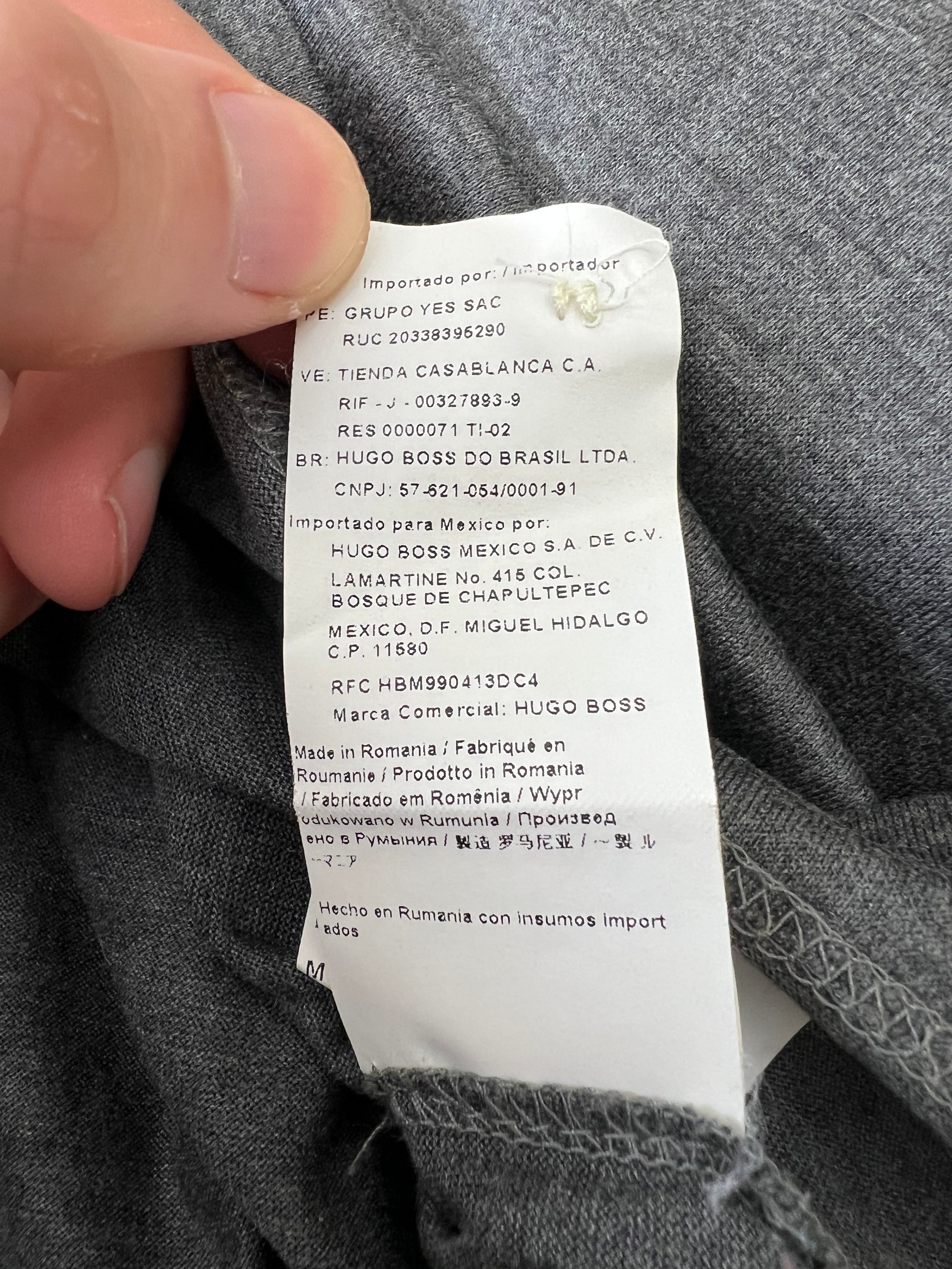 Hugo Boss сива блуза с яка