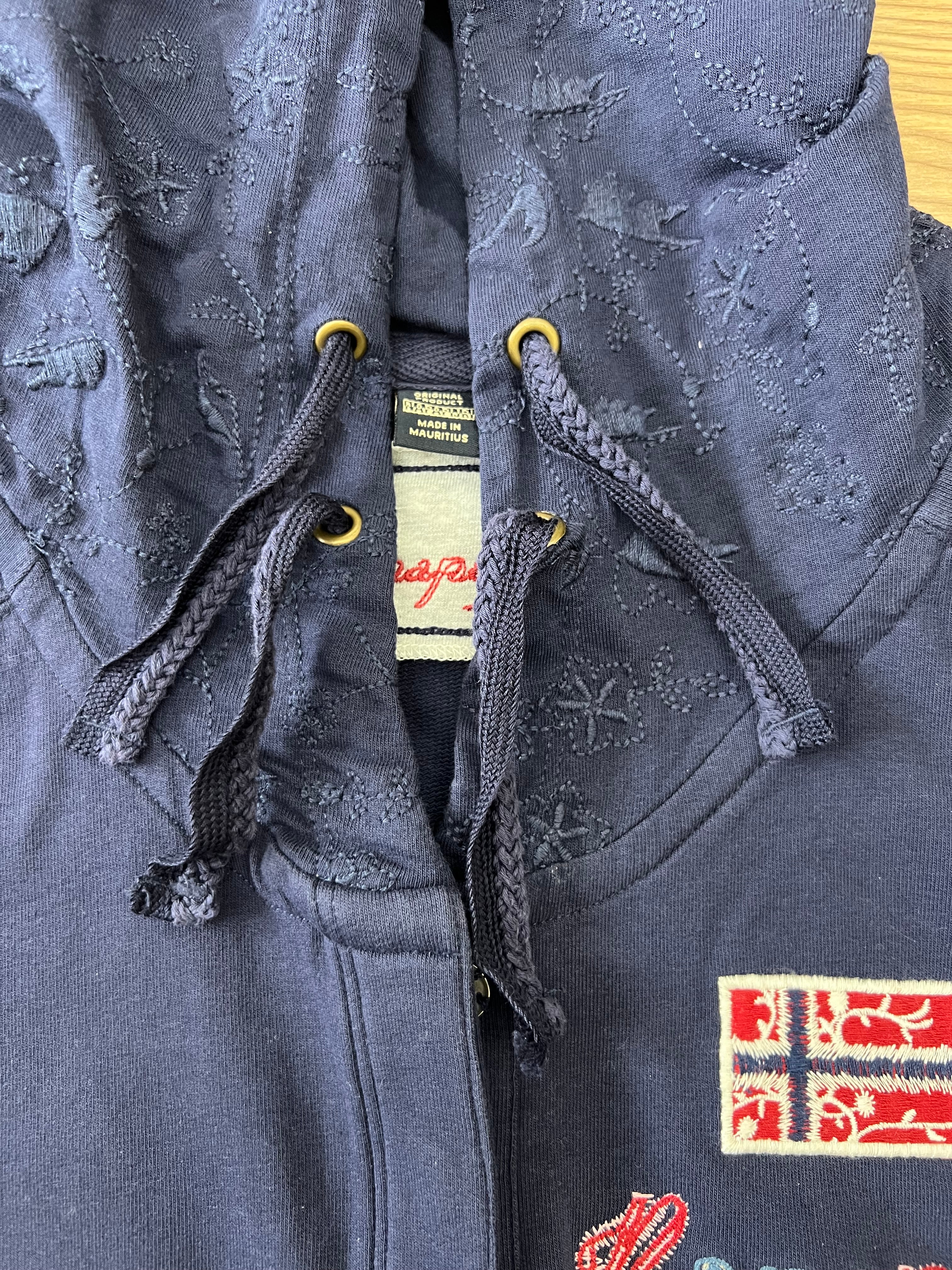 Napapijri син суитчер с качулка