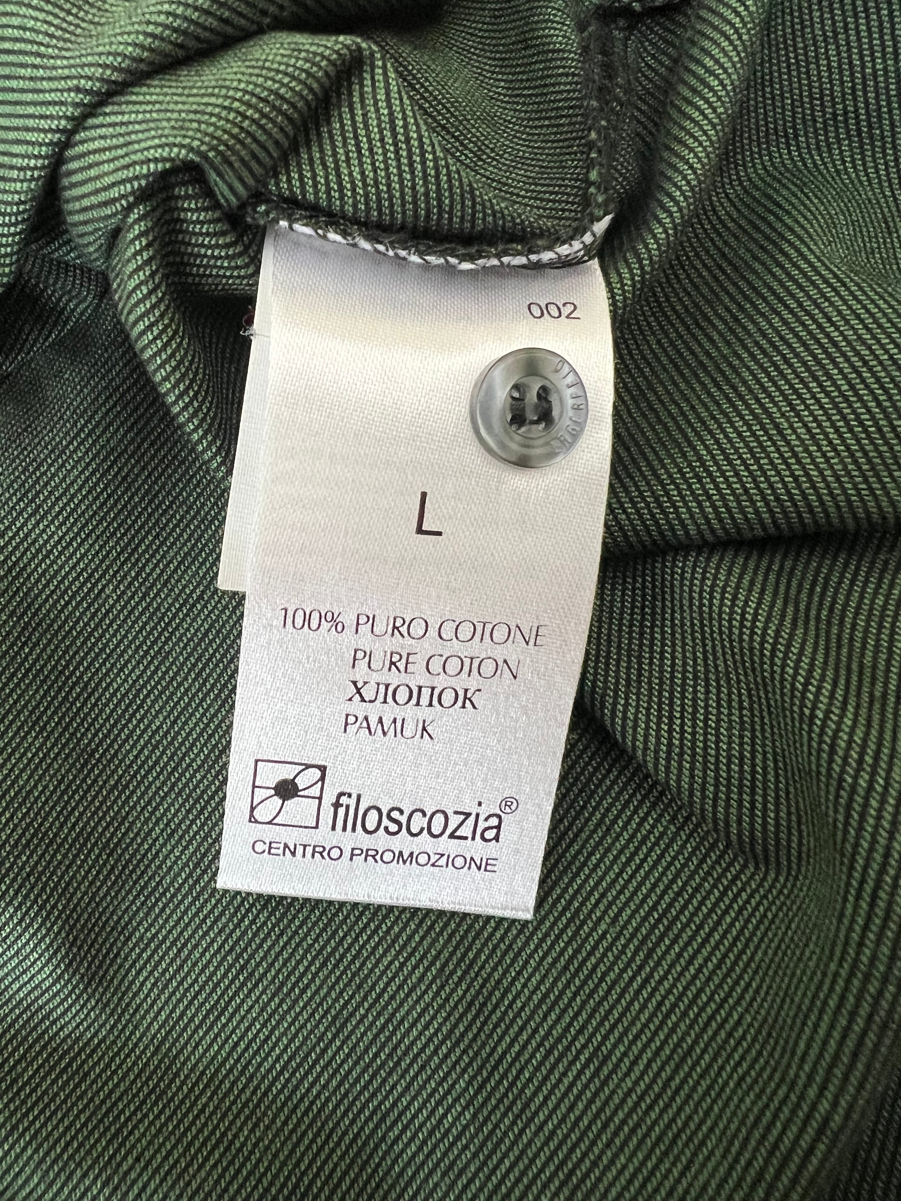 Lagerfeld зелена поло риза с черна яка