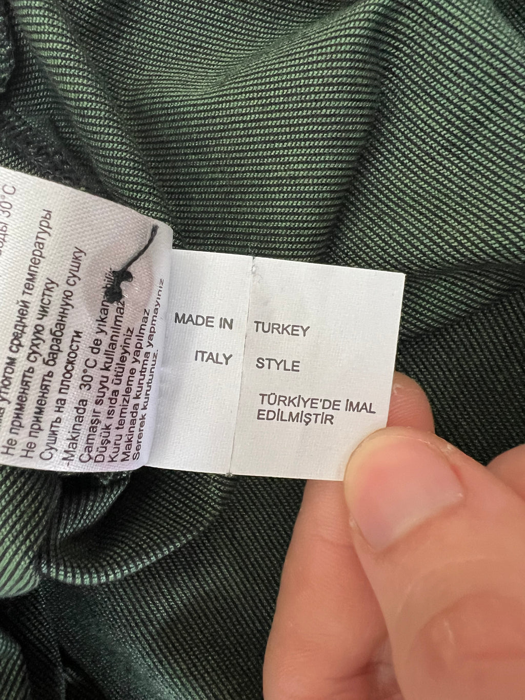 Lagerfeld зелена поло риза с черна яка