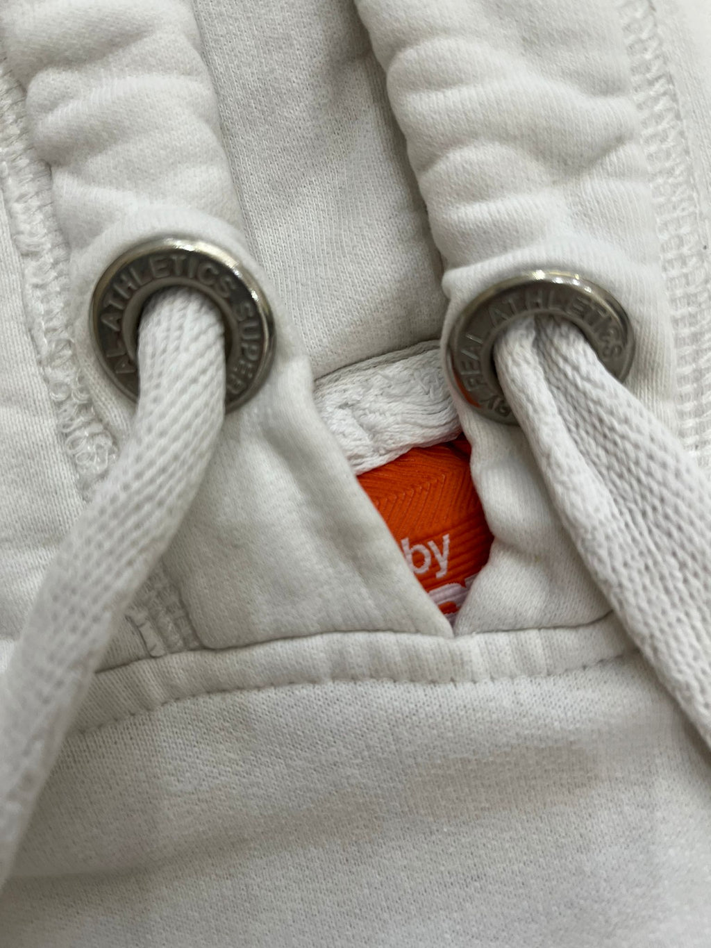 Superdry бял суичер hoodie