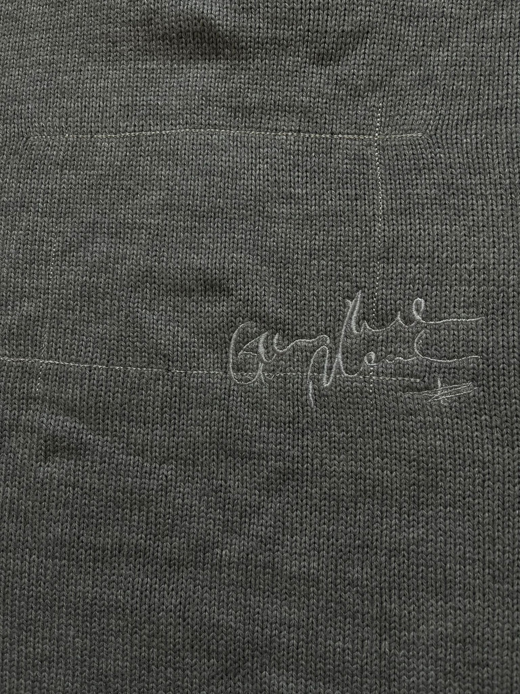 La Martina сив пуловер с цип и много детайли