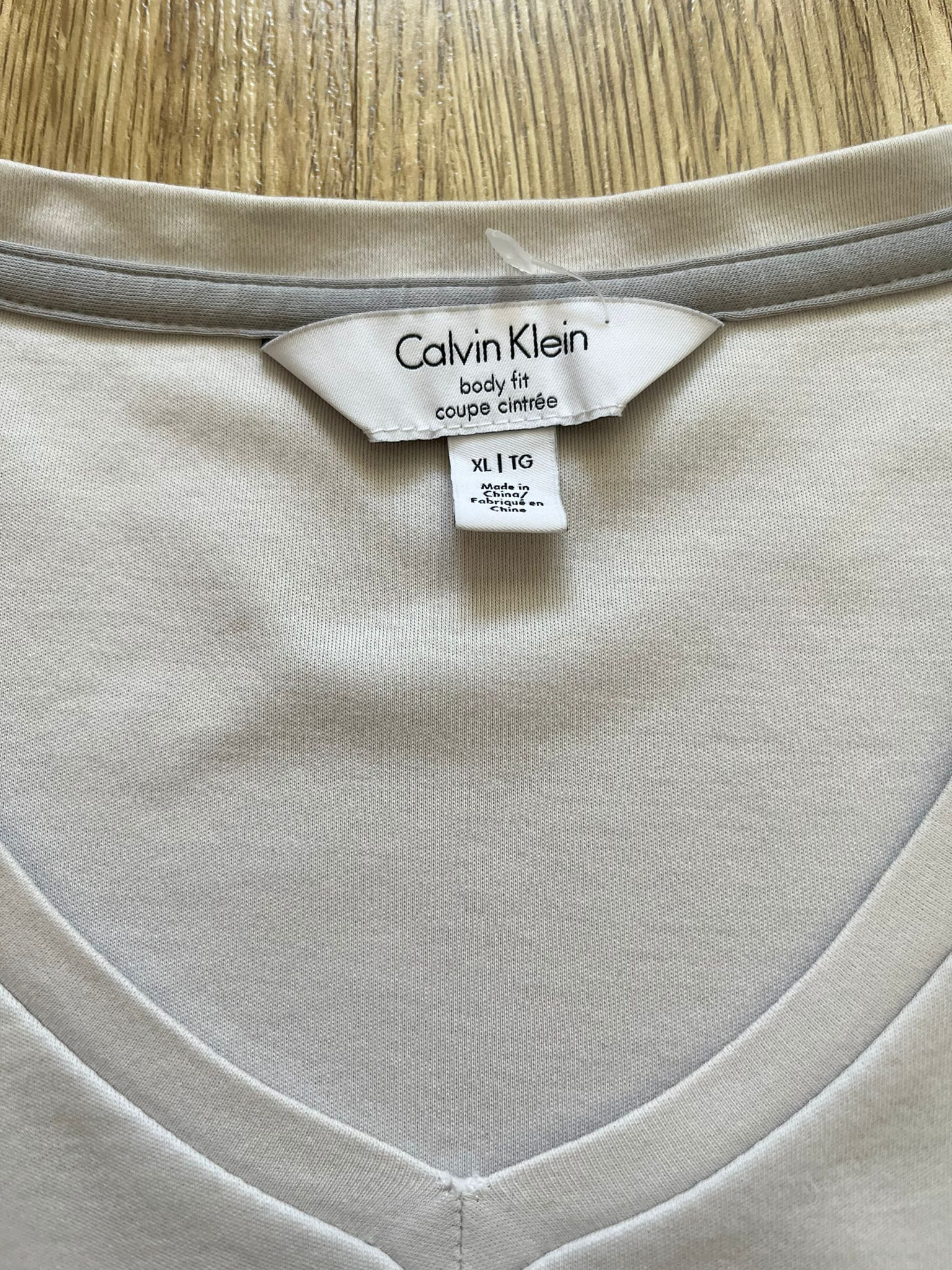 Calvin Klein сива блуза две тъмни ивици