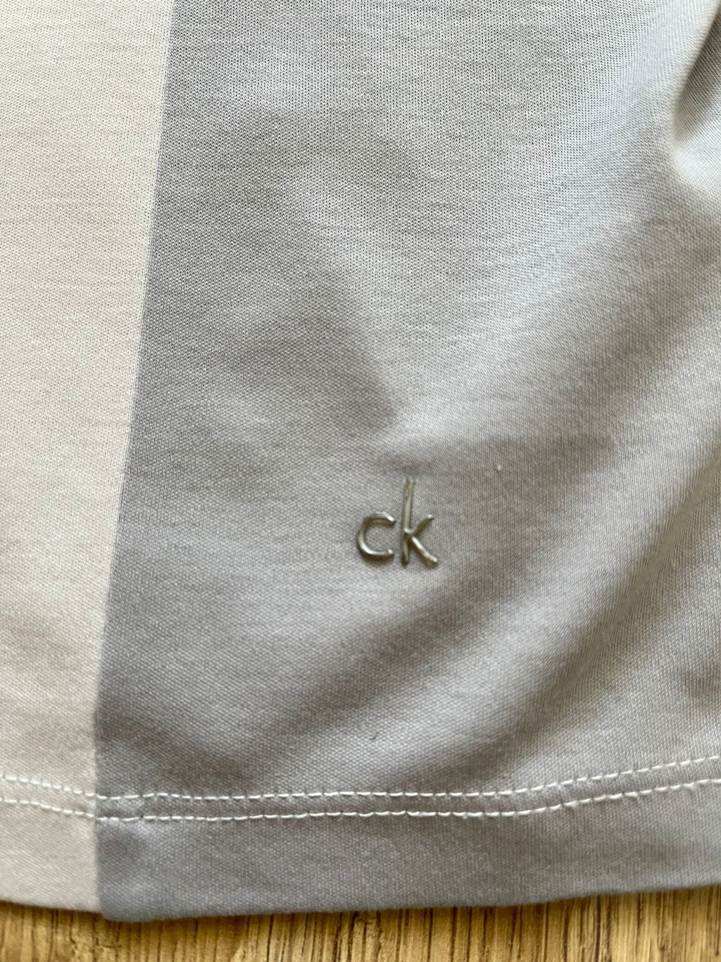 Calvin Klein сива блуза две тъмни ивици